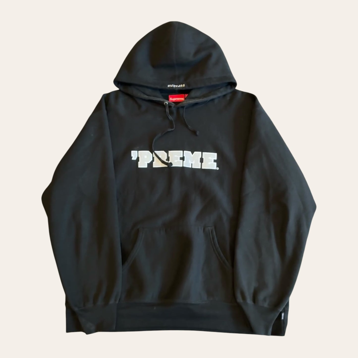 Supreme Preme Hoodie Black Size XL