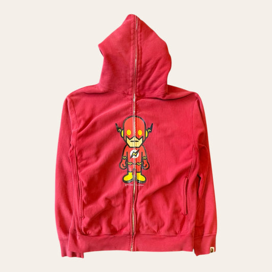 00s Bape x DC Comics Flash Zip Hoodie Size M
