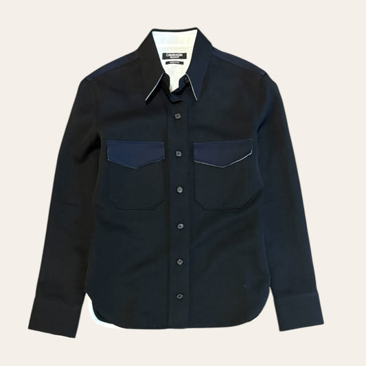 Calvin Klein Wool Western Shirt Size M