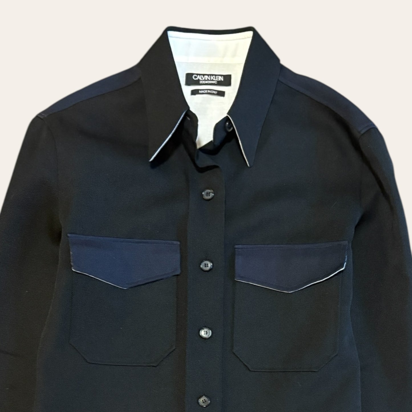 Calvin Klein Wool Western Shirt Size M