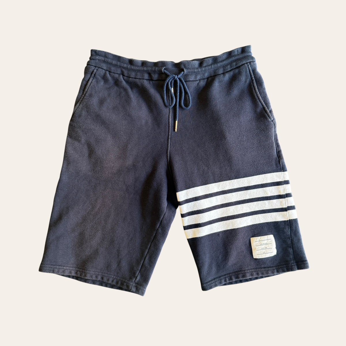 Thom Browne New York Sweat Shorts Navy Size L