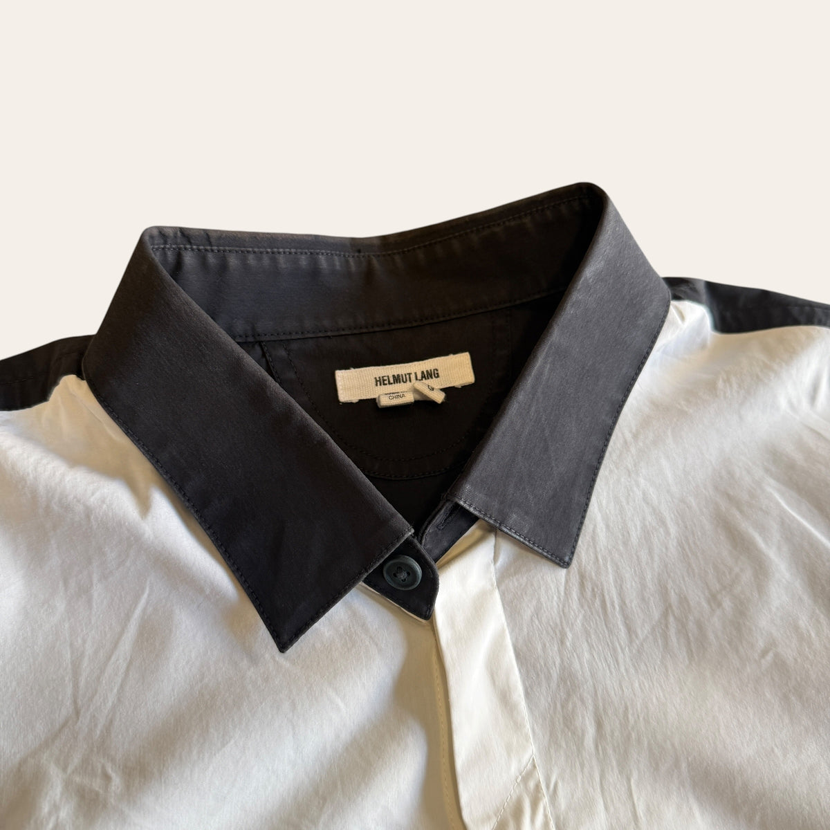 Helmut Lang Button Up Shirt Black/White Size M