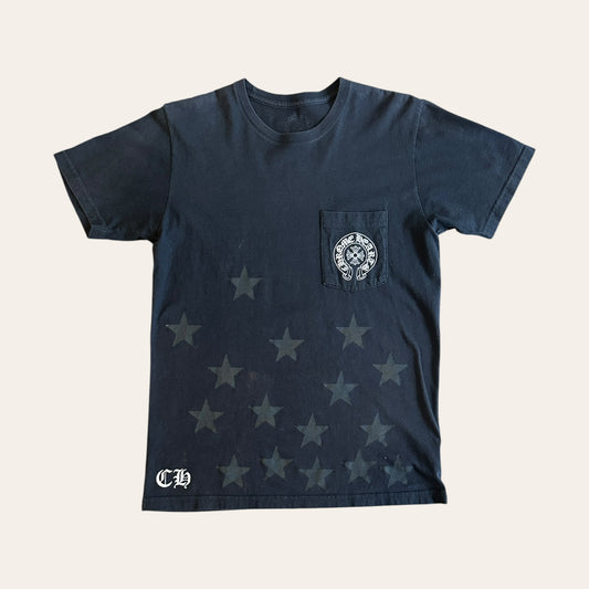 Chrome Hearts Horseshoe Scroll Stars Tee Size M