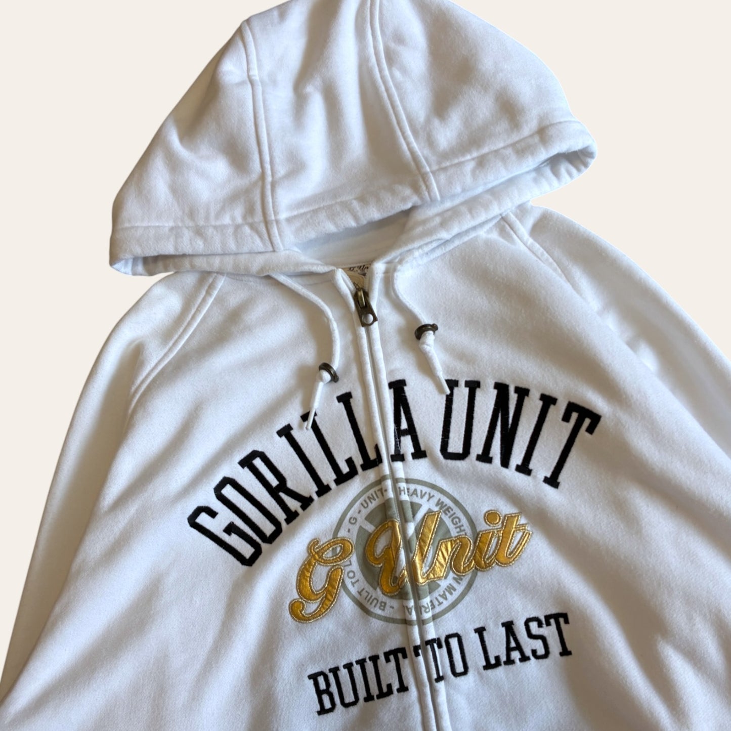 00s G Unit Zip Hoodie White Size XL