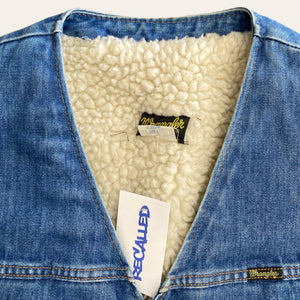 Wrangler Denim Fleece Vest Size L