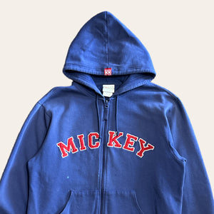 Vintage Mickey Zip Up Hoodie Size M