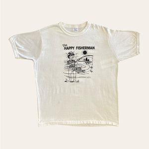 90s Happy Fisherman Tee Size L
