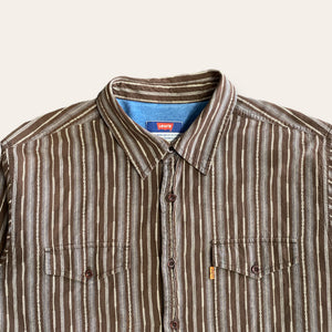 Levis Button Up Shirt Brown Size L