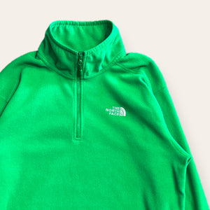 North Face 1/4 Zip Fleece Green Size M