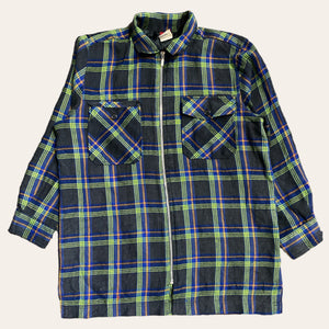 Vintage Palmettos Flannel Zip Up Size M