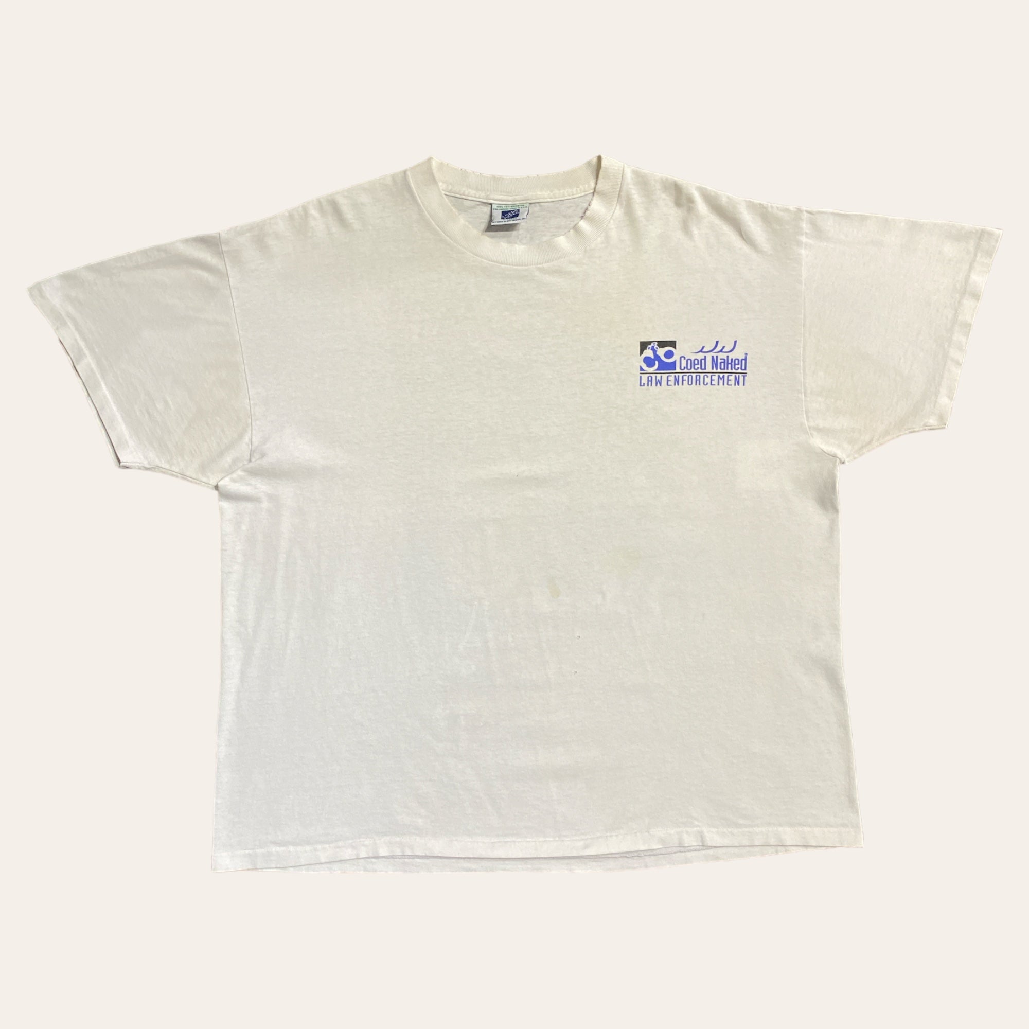 90s Coed Law Enforcement Tee Size XL