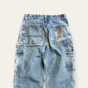 Carhartt Double Knee Washed Denim Size 31x34