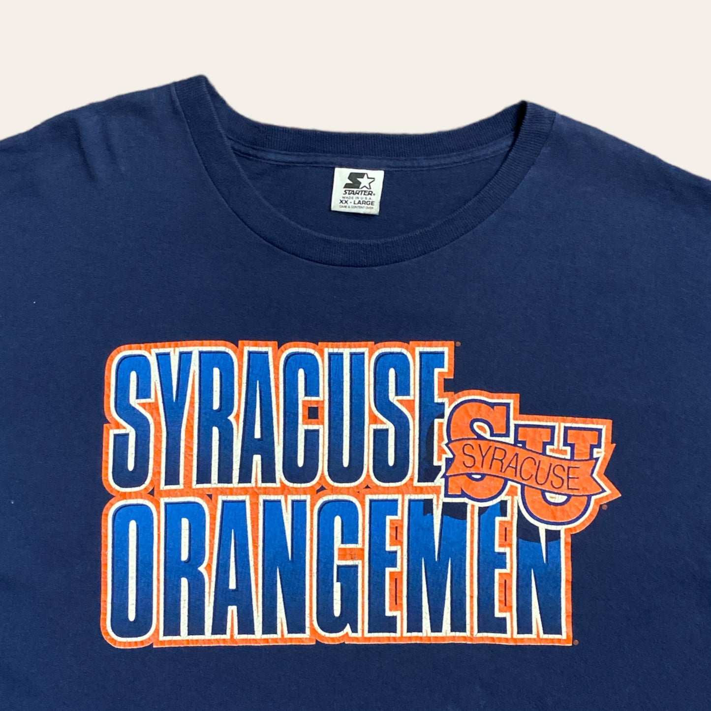 90s Starter Syracuse Tee Size XXL