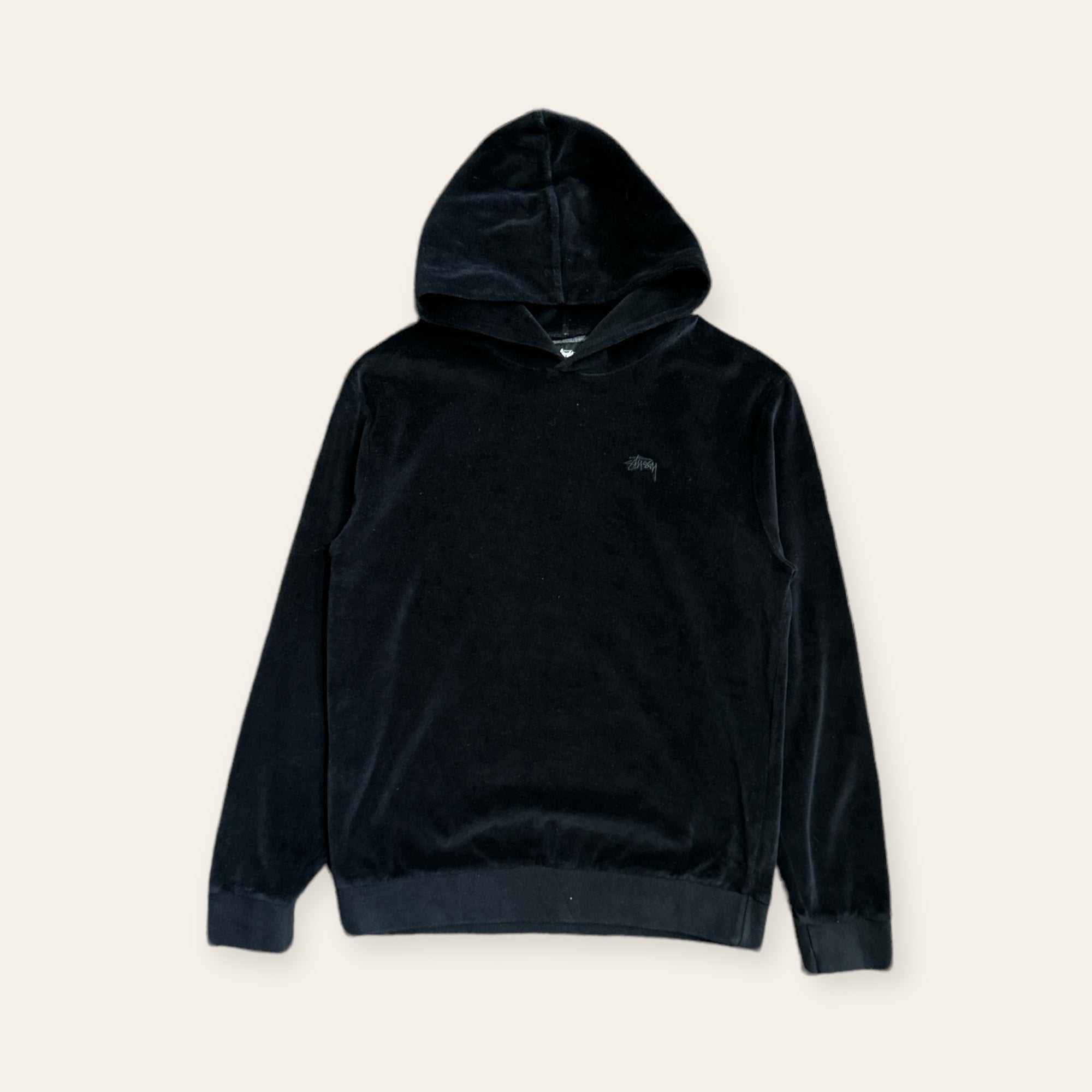 Stussy Velour Hoodie Size S Recalled Shop