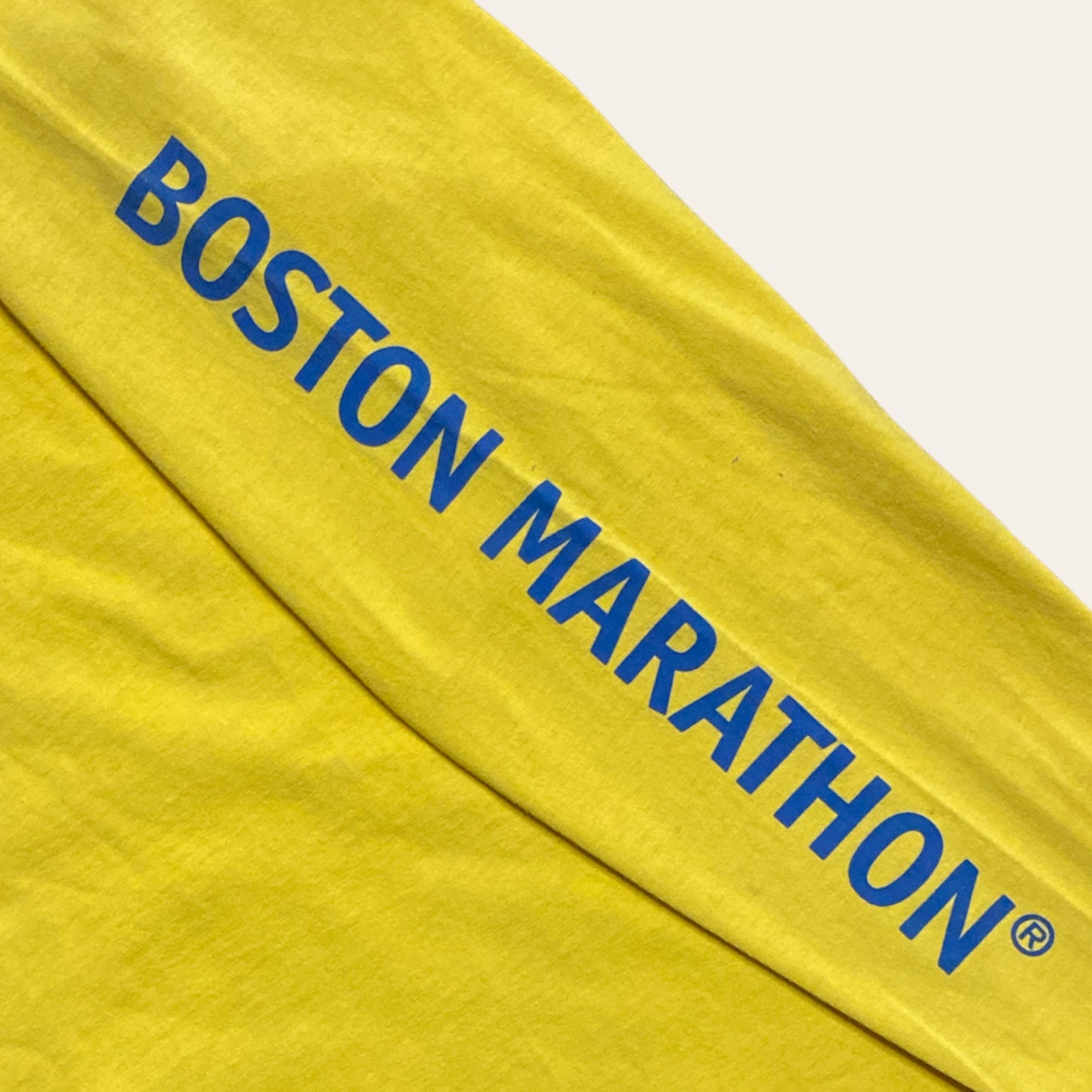 2002 Boston Marathon Long Sleeve Yellow Size L