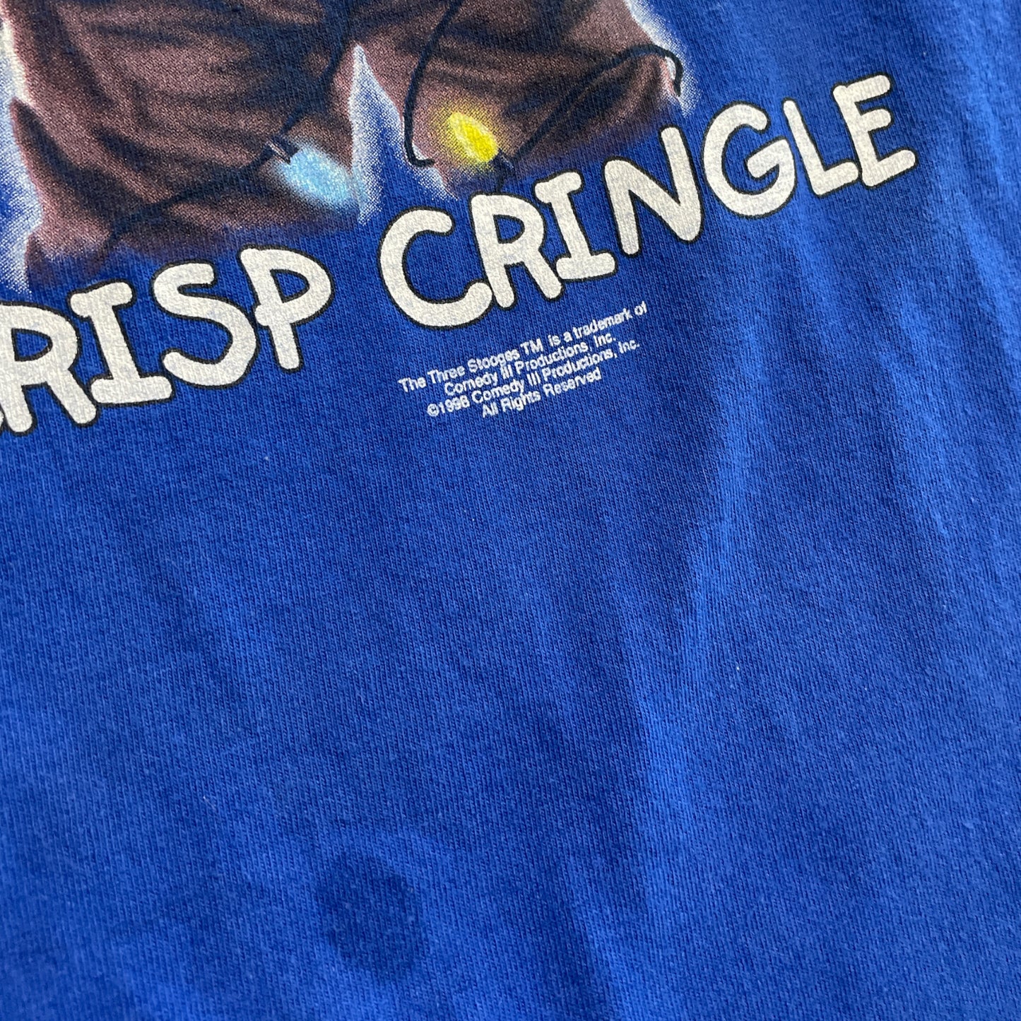 1998 'Crisp Cringle' Tee Blue Size L