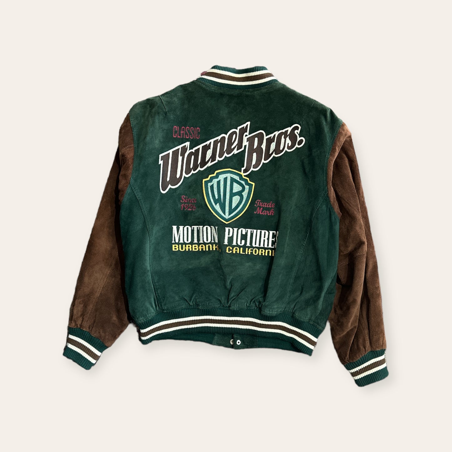 90s Warner Brothers Varsity Jacket Size L