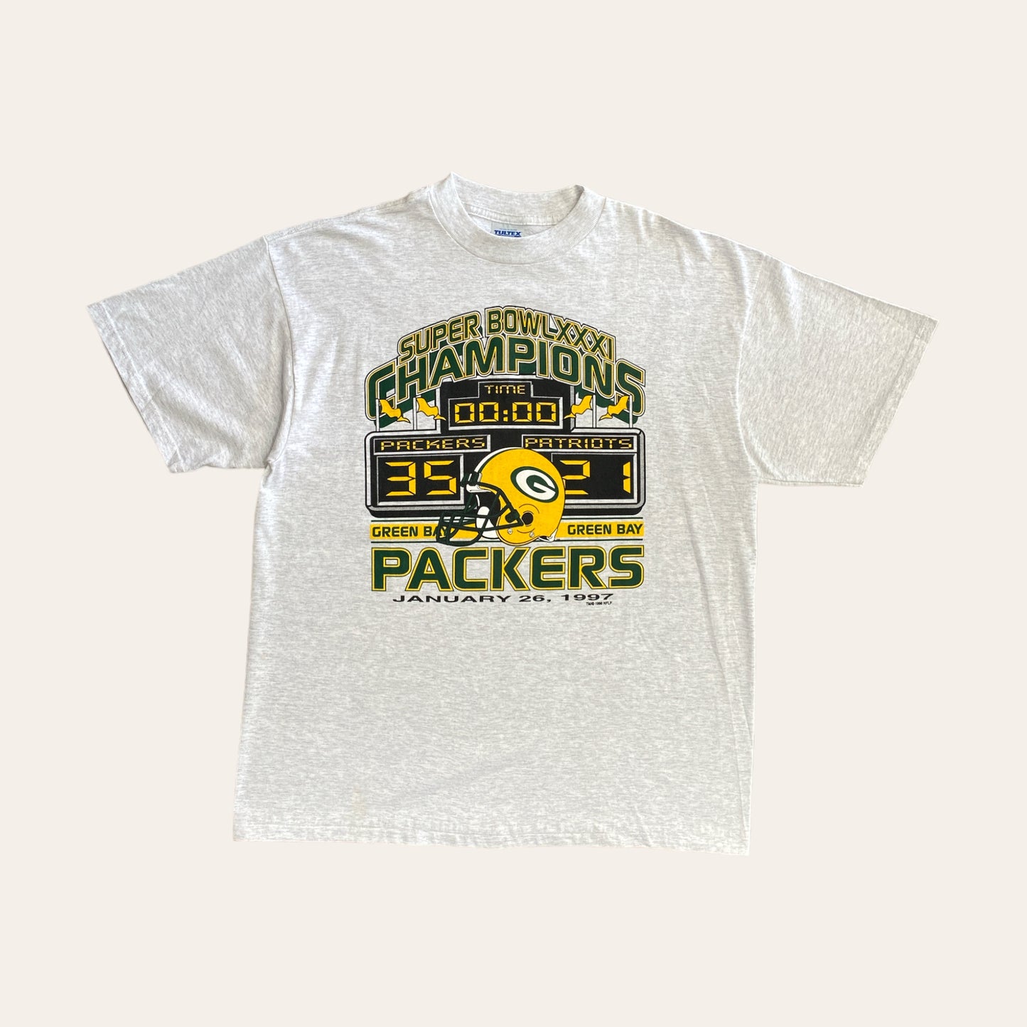 1997 NFL Green Bay Super Bowl Tee Size L