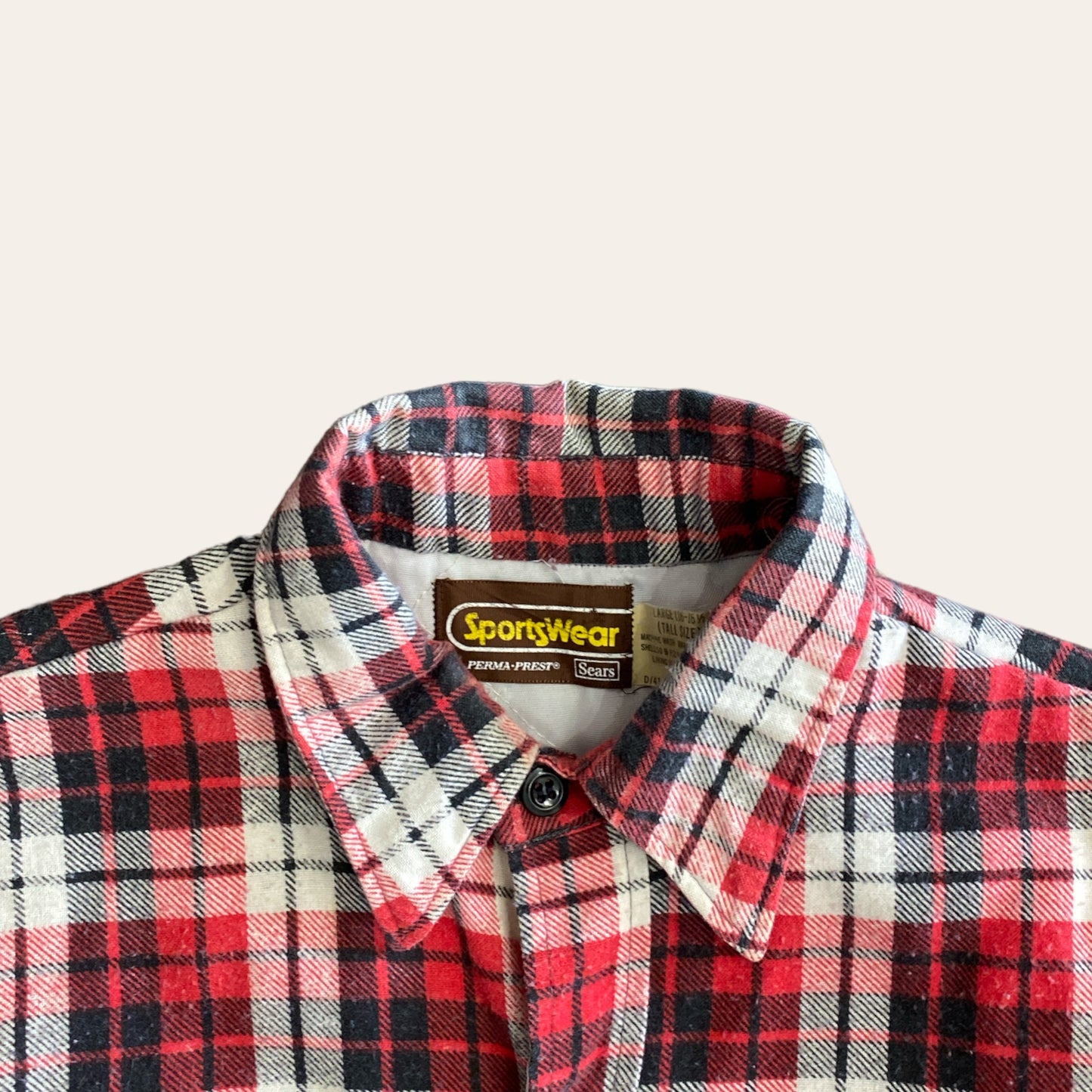 Vintage Sears Flannel Size L