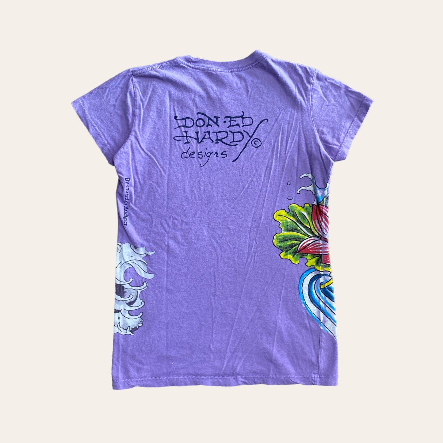 Ed Hardy Tee Womens Purple Size M