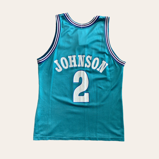 90's Charlotte Hornetts 'Larry Johnson' Jersey Size L