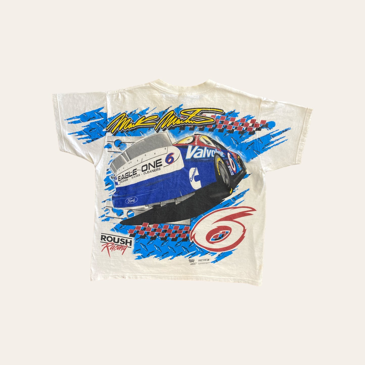 Vintage Kids Mark Martin Nascar Tee Size L