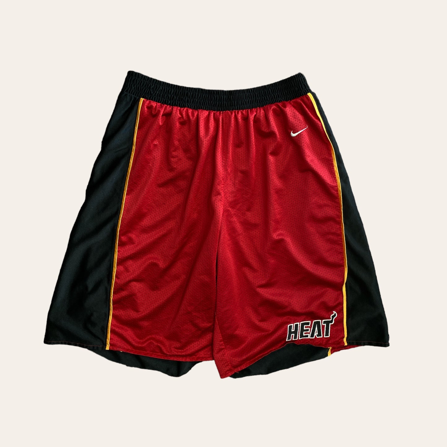 Y2K Nike Miami Heat Reversible Home/Away Shorts Size XL