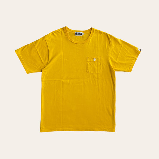 Bape Pocket Tee Yellow Size L