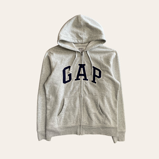 GAP Zip Up Hoodie Grey/Navy Size M