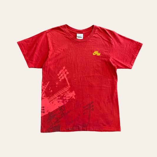 Y2K Nike Air Side Swoosh Tee Red Size S