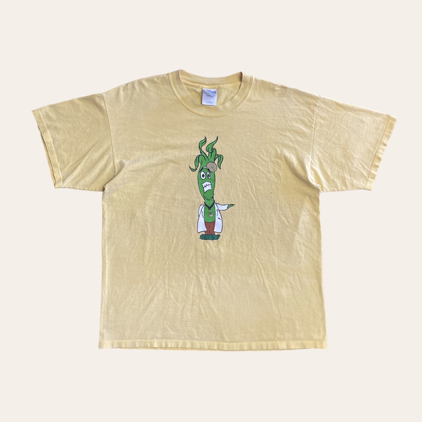 Vintage Plant Doctor Tee Yellow Size XL