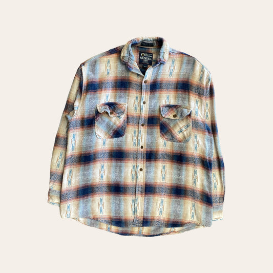 Vintage Muskoka Lakes Flannel Button Up Size M