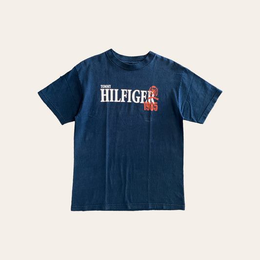 Y2K Tommy Hilfiger Tee Navy Size M