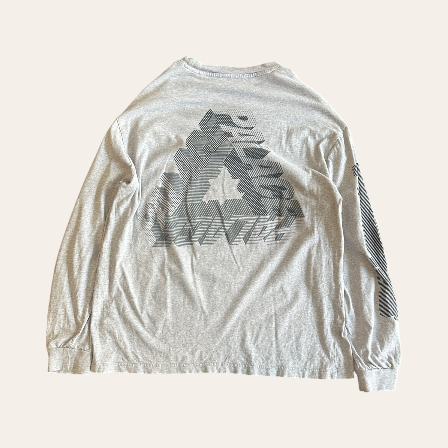 Palace Long Sleeve Tee Grey Size XL