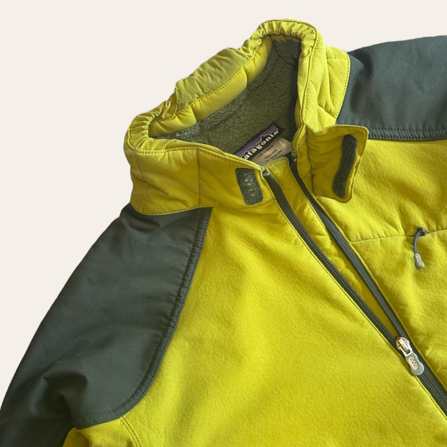 Patagonia Fleece lined Jacket Lime Green Size M