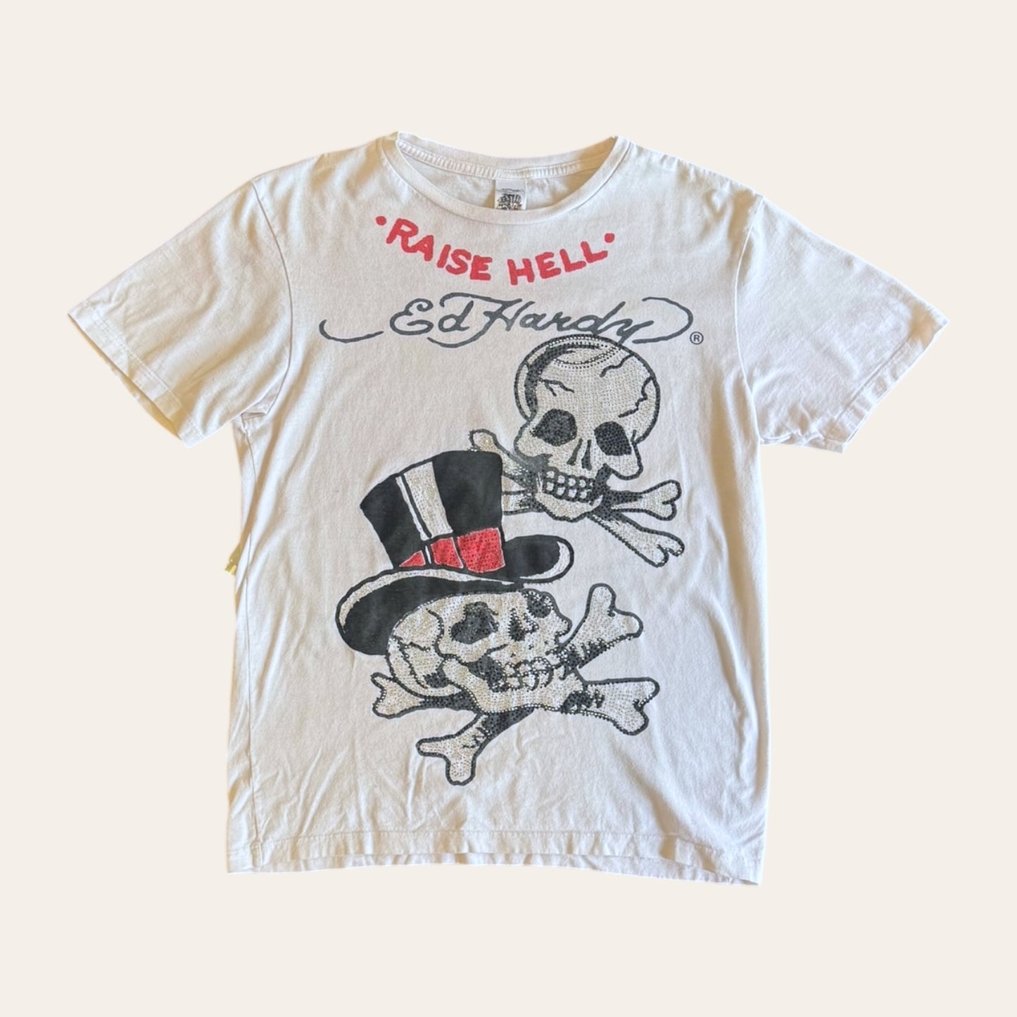 Ed Hardy Raise Hell Tee Size M