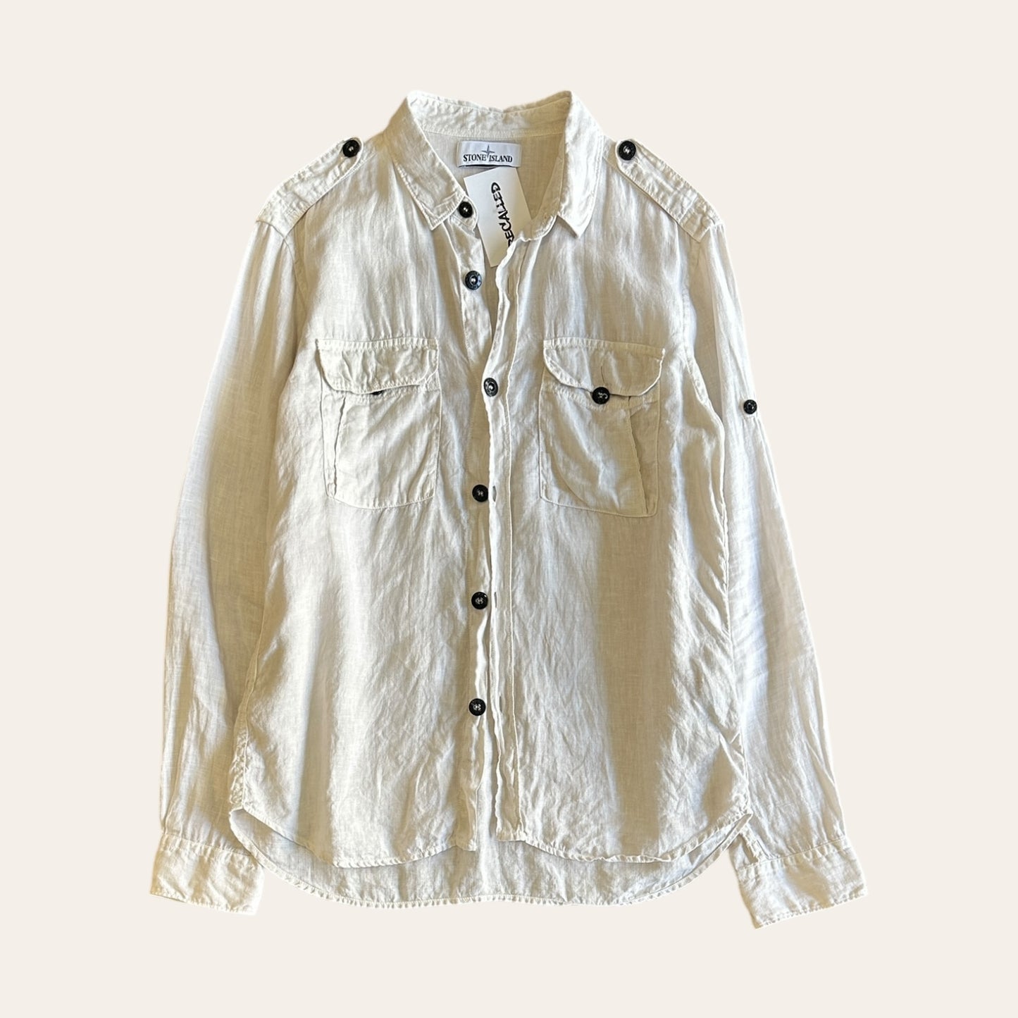 Stone Island Linen Shirt Size L