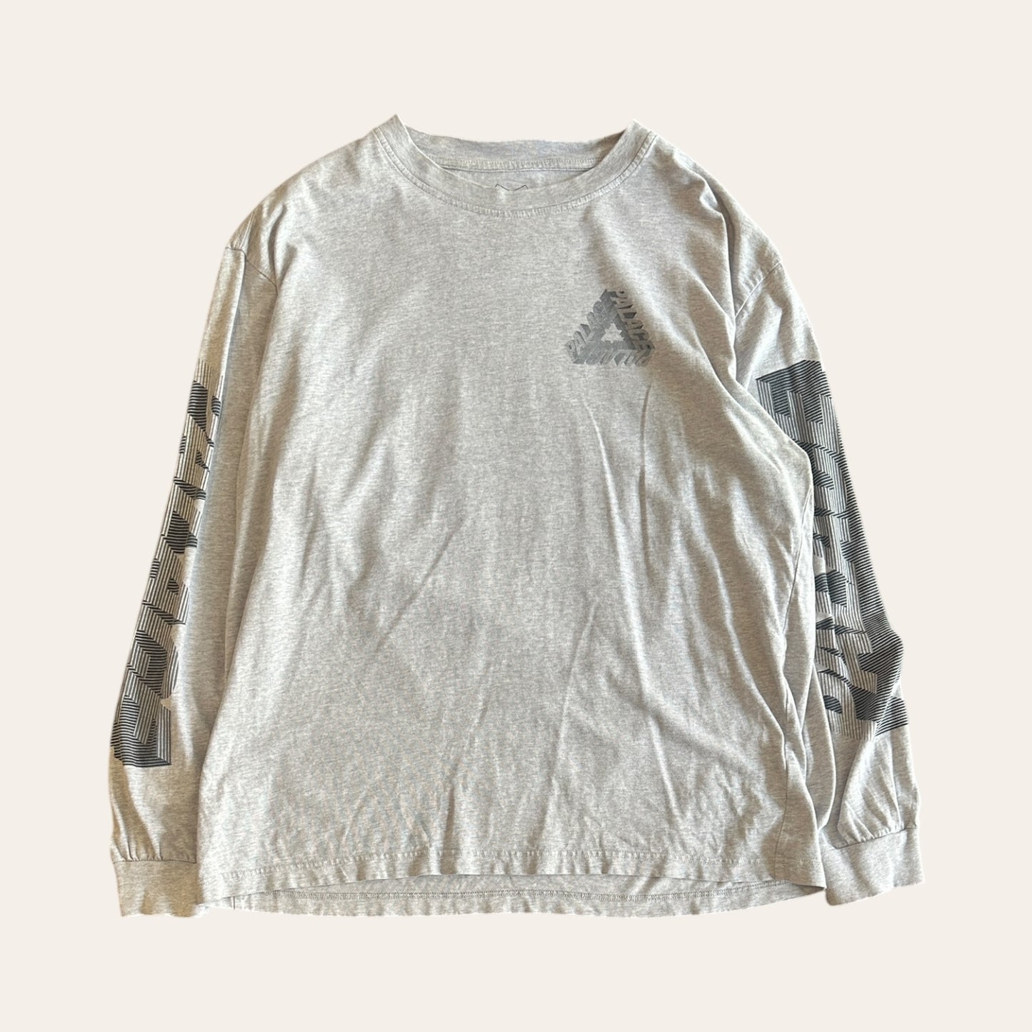 Palace Long Sleeve Tee Grey Size XL