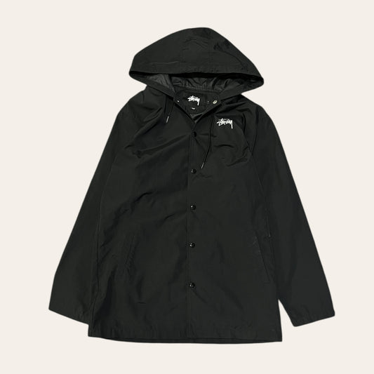 Stussy Button Up Hooded Jacket Size L