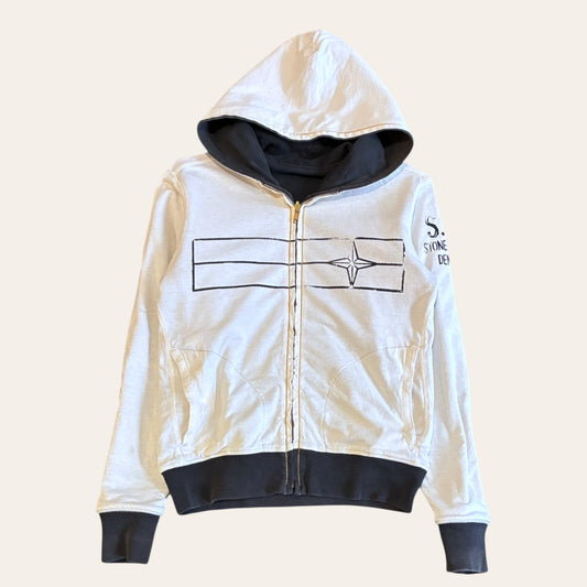 Vintage Stone Island Reversible Zip Hoodie Size M