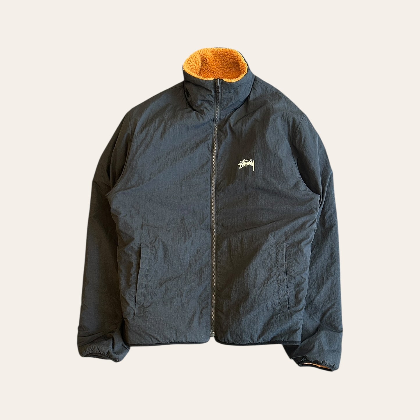Stussy 8 Ball Reversible Fleece Size L