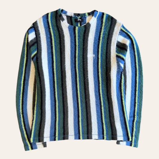 Stussy Striped Knit Sweater Size XL