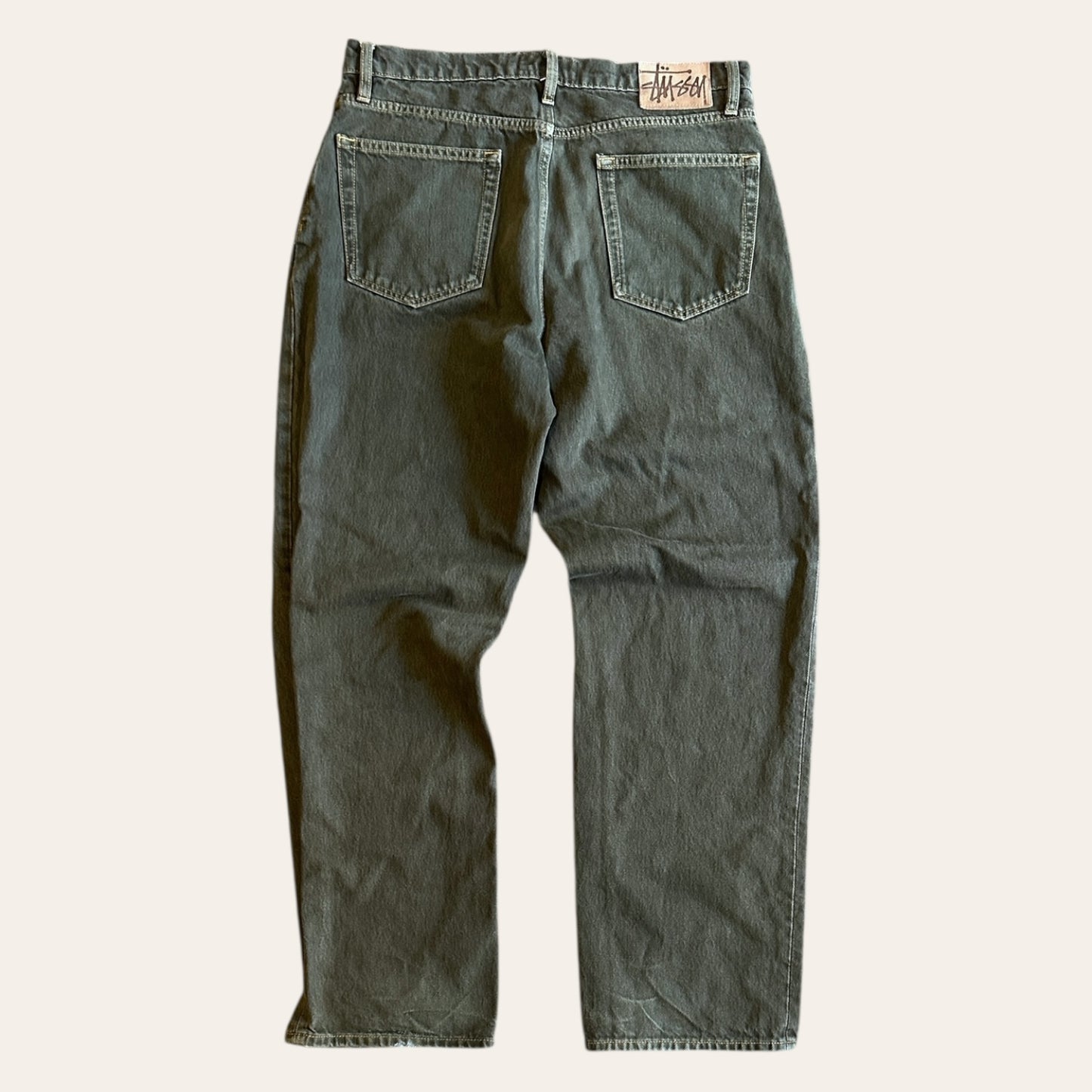 Stussy Classic Jeans Olive Green Size 33