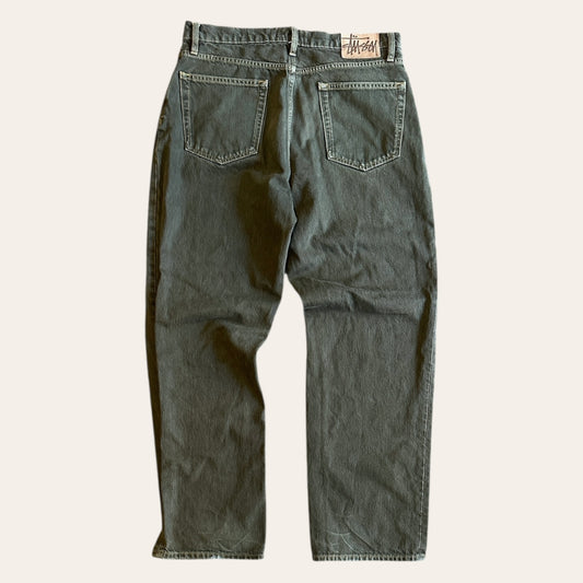 Stussy Classic Jeans Olive Green Size 33