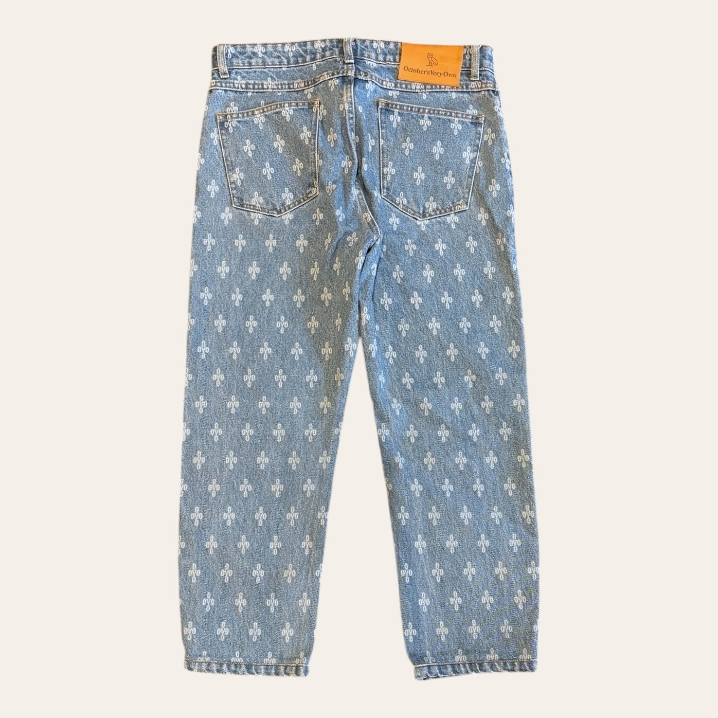 Ovo Denim Monogram Logo Denim Size 30