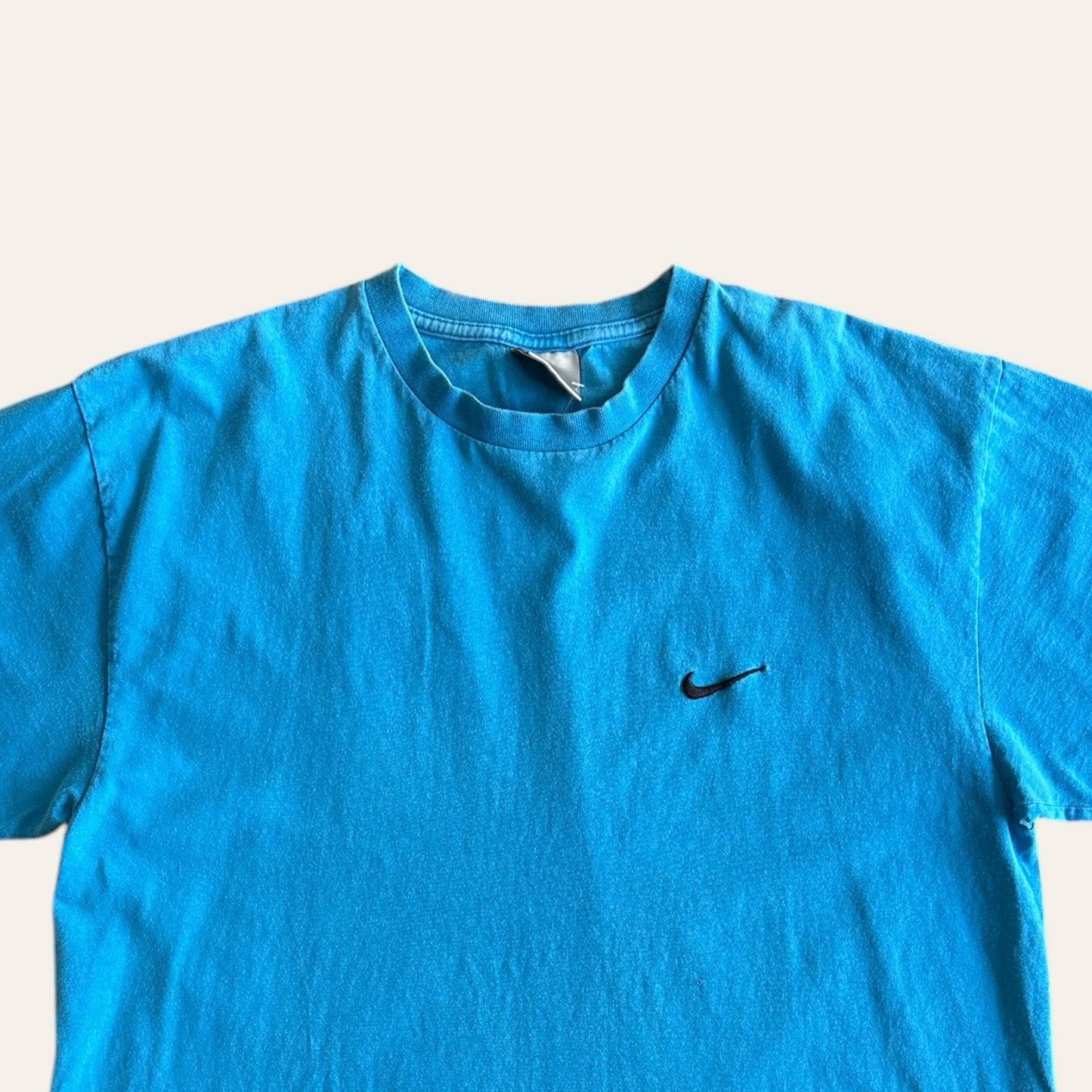 00s Nike Side Swoosh Tee Blue Size L