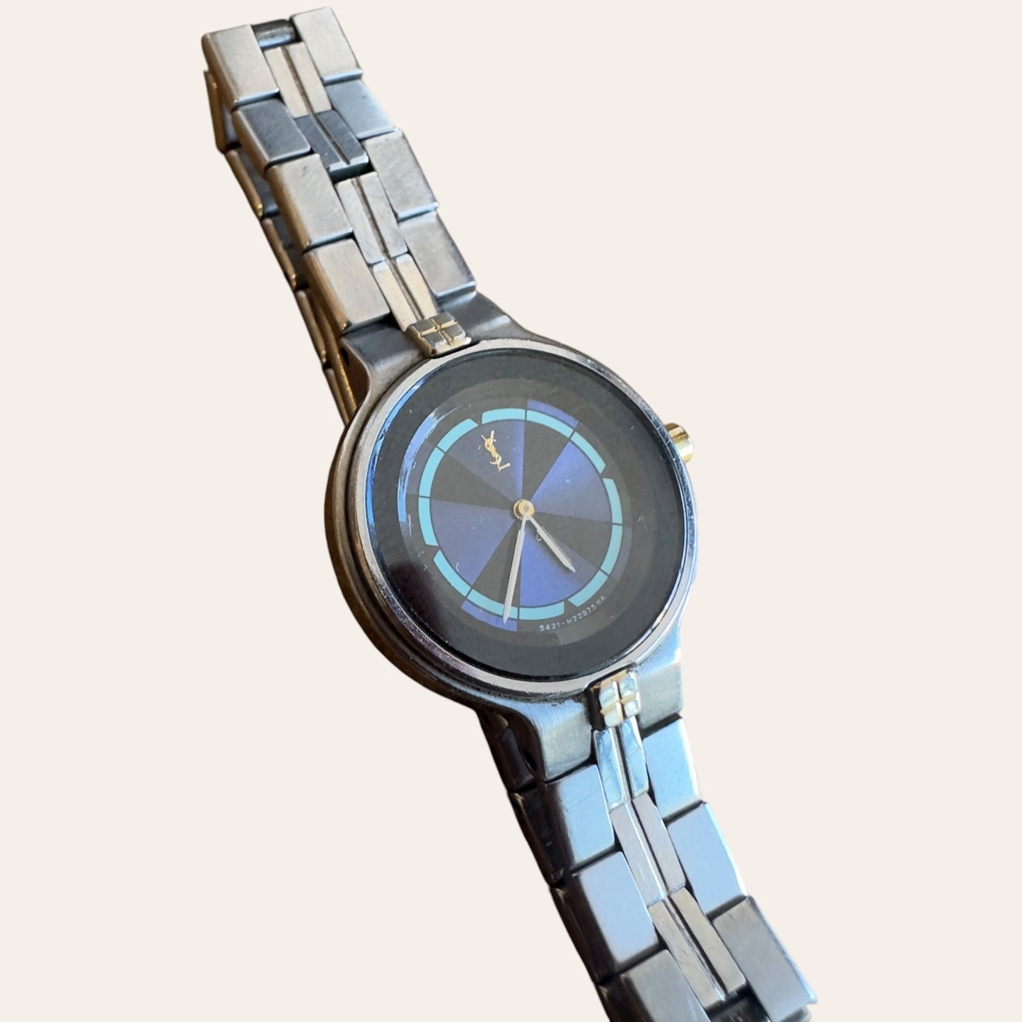 YSL 25mm Blue Dial Quartz Women's Watch