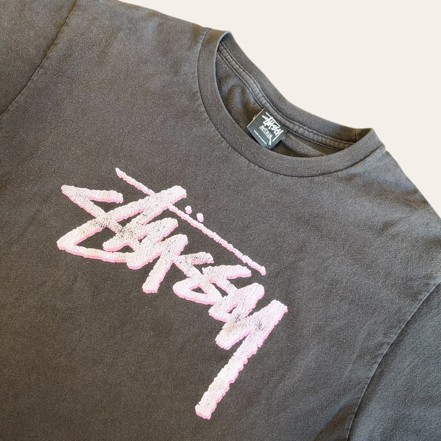 Stussy Pink Graffiti Tee Size M