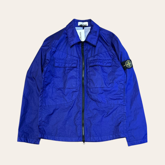 Stone Island Membrana 3L TC Overshirt Blue Size M