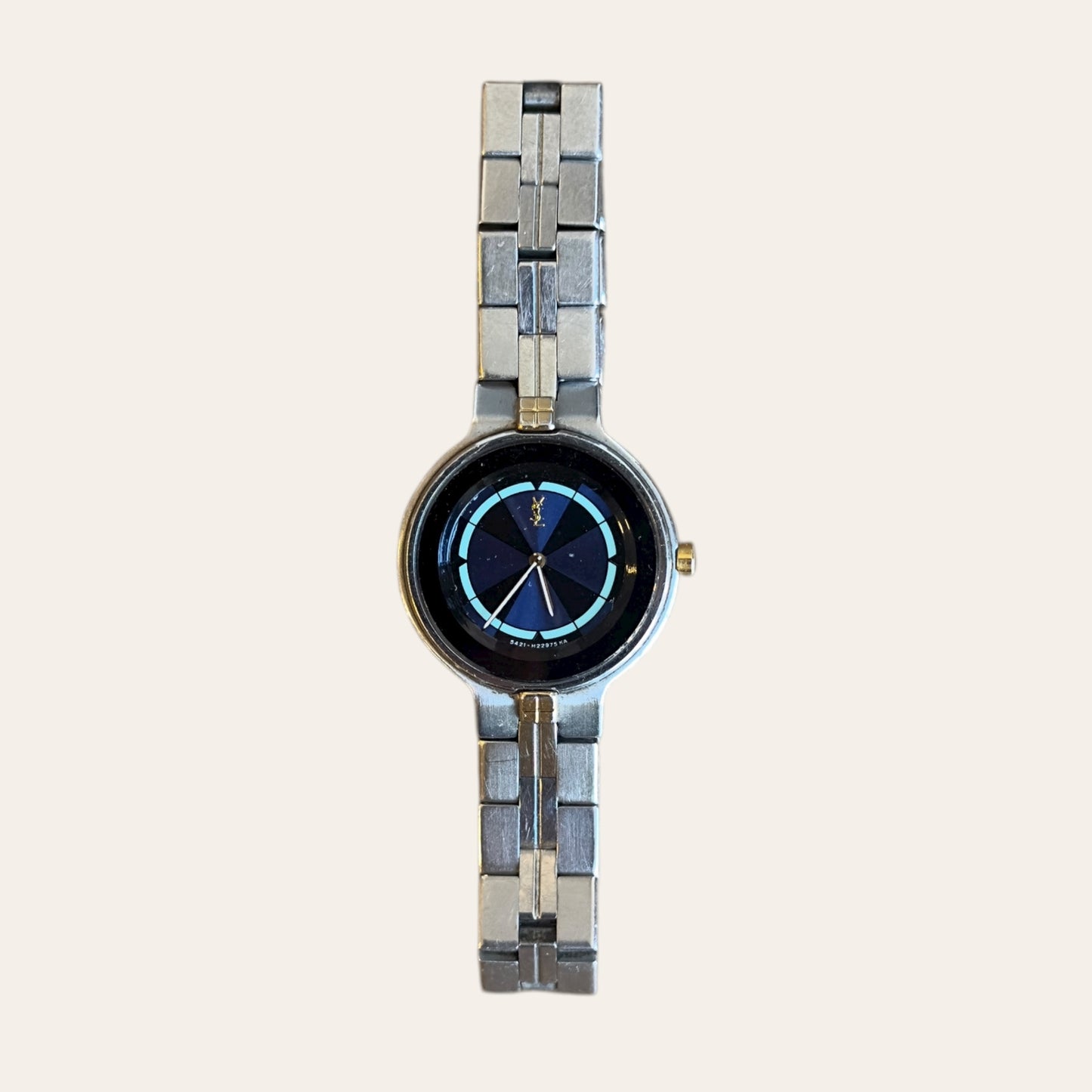 YSL 25mm Blue Dial Quartz Women's Watch